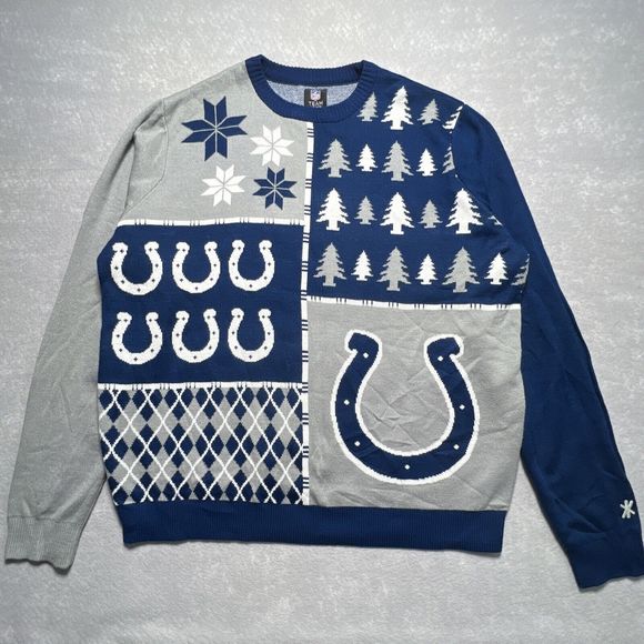 Indianapolis Colts NFL Unisex Adult 2XL Size XX-LARGE Christmas Ugly Sweater - Picture 1 of 7
